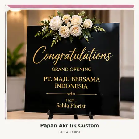 Papan Bunga Akrilik Sukun Malang